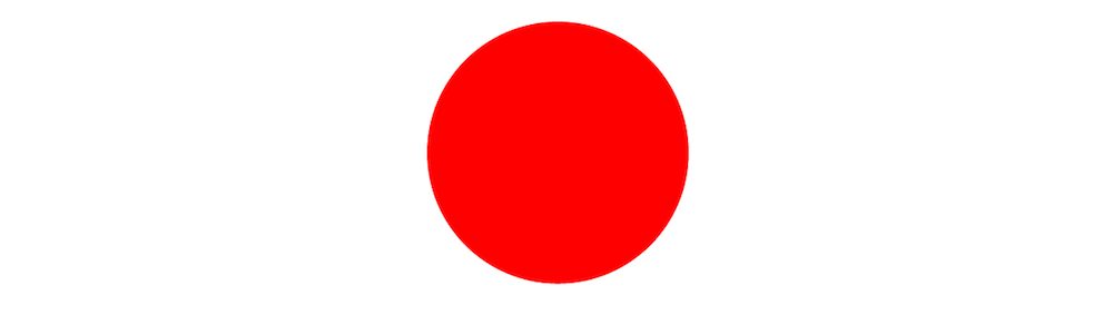 Un cerchio rosso creato in SVG