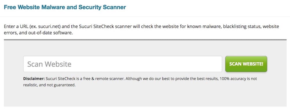 Effettua uno scan per controllare la sicurezza del tuo sito WordPress